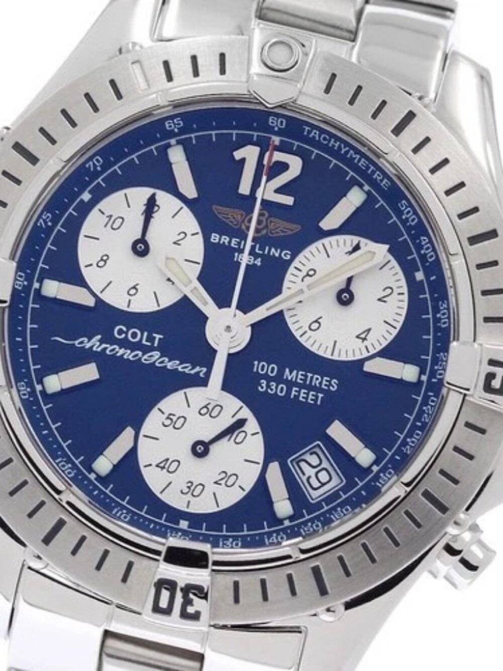 BREITLING Colt Chrono Ocean A53350 Date black Dial Quartz Men's Watch_968068